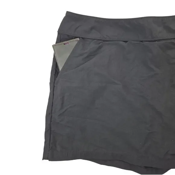 Eddie Bauer | Black, Nylon, Skort | Size 18 - Picture 3 of 5